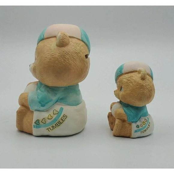 Vintage ENESCO Blue Baby Bears Baseball Caps Bank - Picture 3 of 7